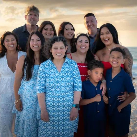 Family photo session in Longboat Key, Florida