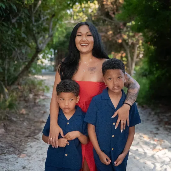 Family photo session in Longboat Key, Florida
