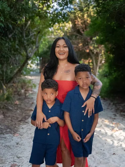 Family session on the Gulf Coast by Flamingo Photographers
